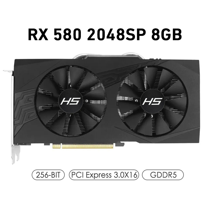 Rx 580 8Gb 2048Sp Gpu - Carte vidéo RX580 la moins chère