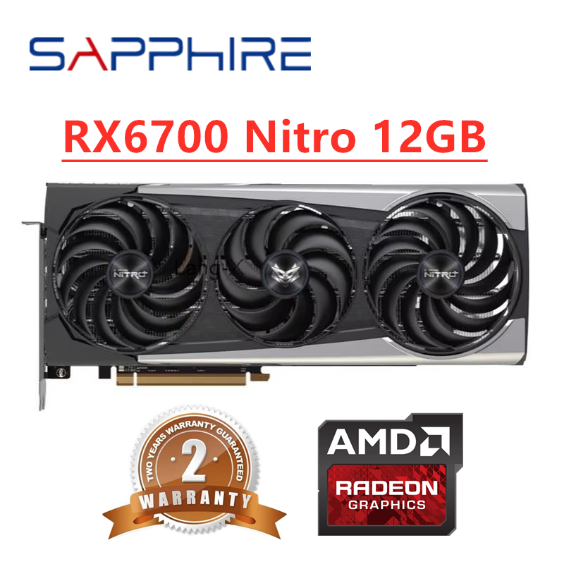 Rx 6700 Xt 12Gb Graphics Card - GPU saphir RX 6700 XT 6700XT