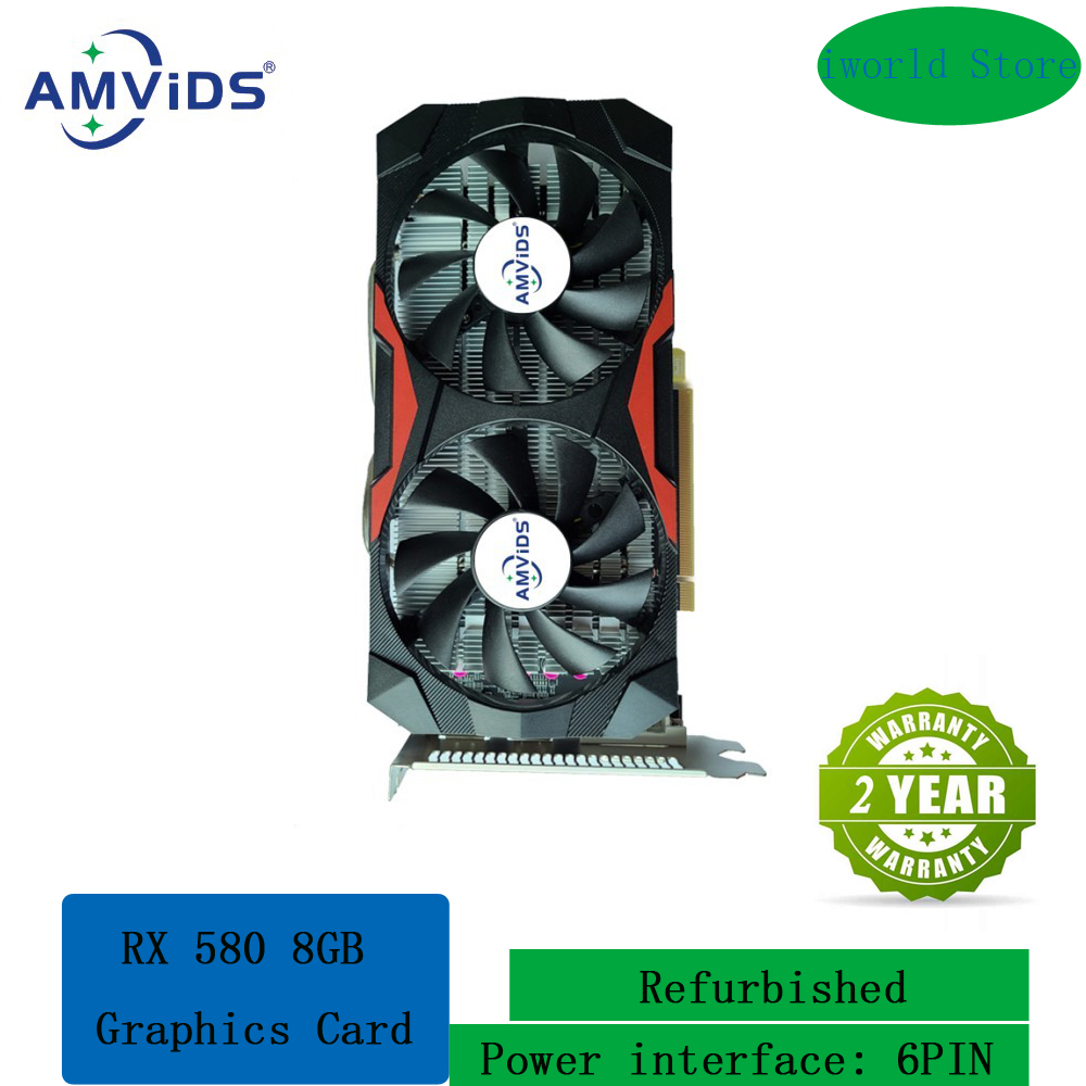 Rx 580 8Gb 2048Sp Gpu - Carte graphique AMD Radeon RX 580