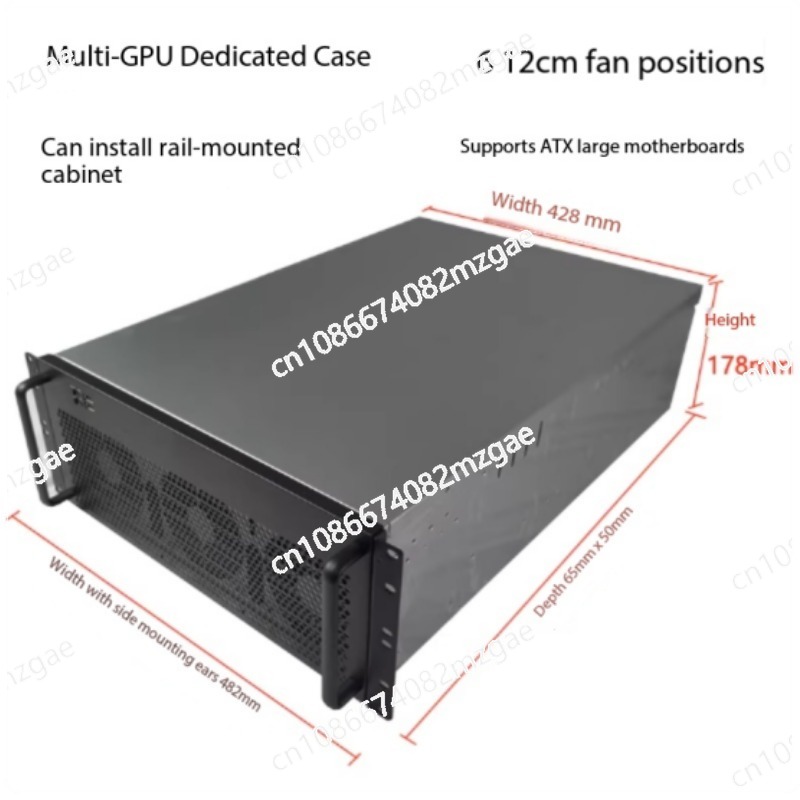 8 Gpu 4U Server Chassis - Châssis multi-cartes graphiques 4U, 6/8 cartes