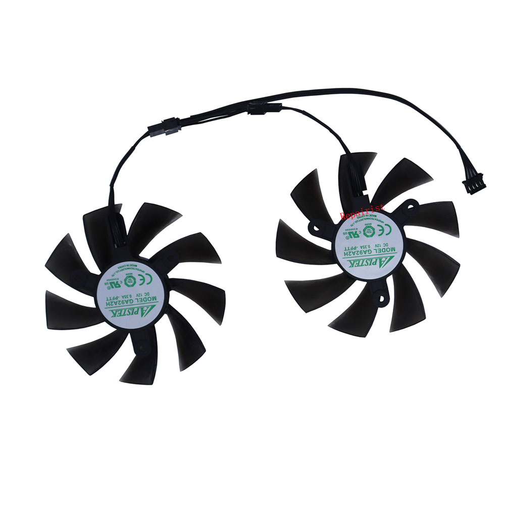 Rx 580 8Gb 2048Sp Gpu - Ventilateur de carte vidéo GPU, refroidisseur