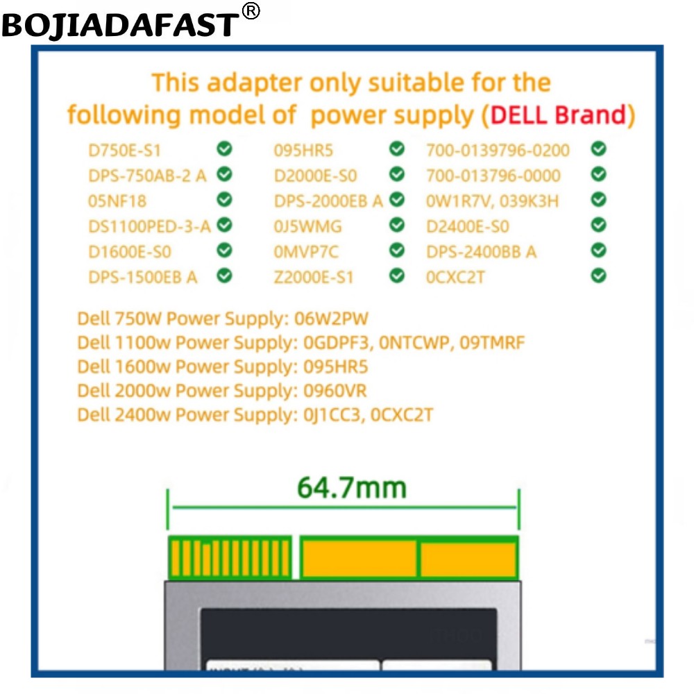 Carte de distribution d'alimen - 2400W Server Psu Breakout Board avis et prix