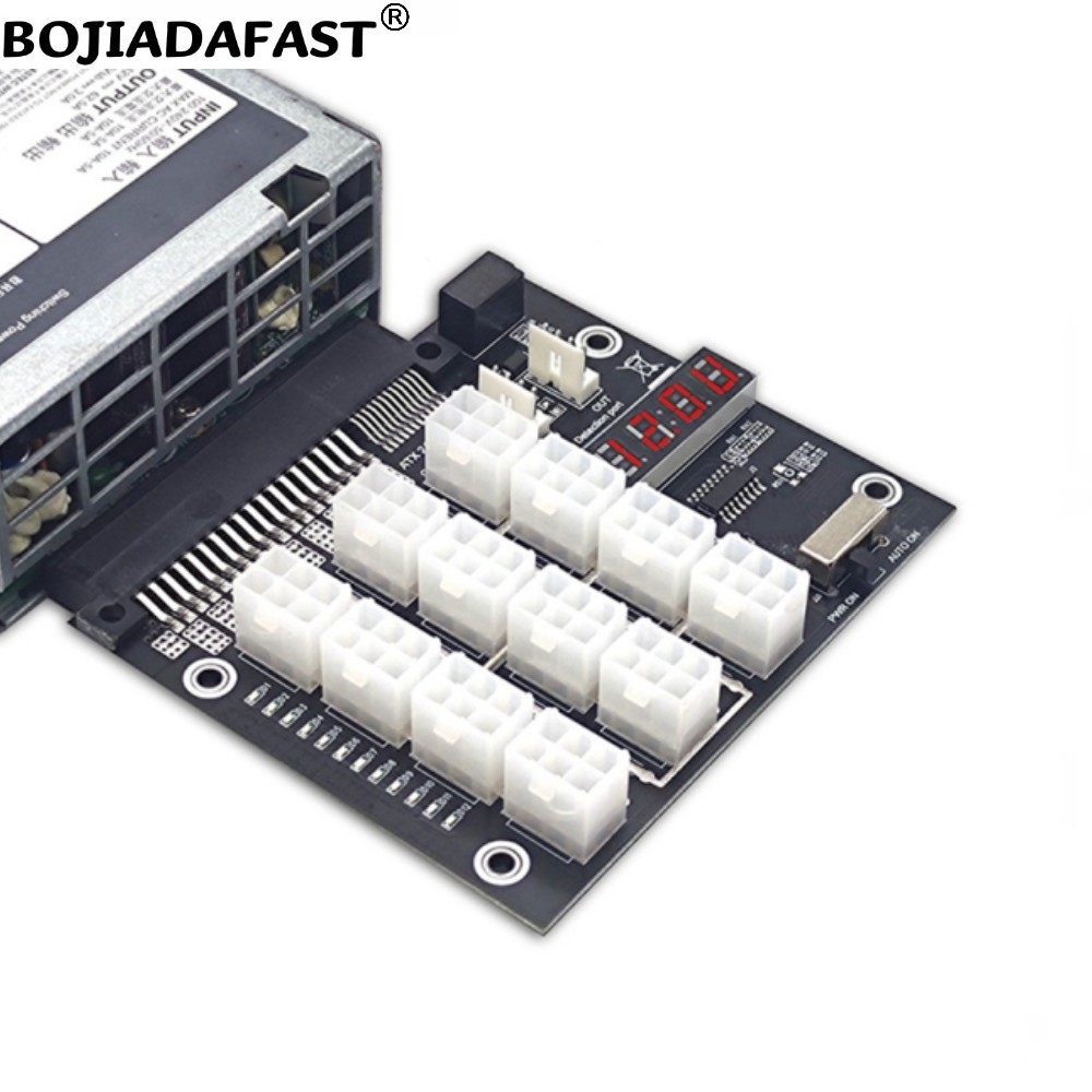 12 * Connecteurs PCI-E 6 broch - 2400W Server Psu Breakout Board avis et prix